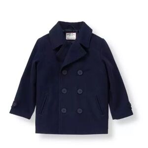 Janie and Jack Boys Wool Peacoat - Size 18/24M